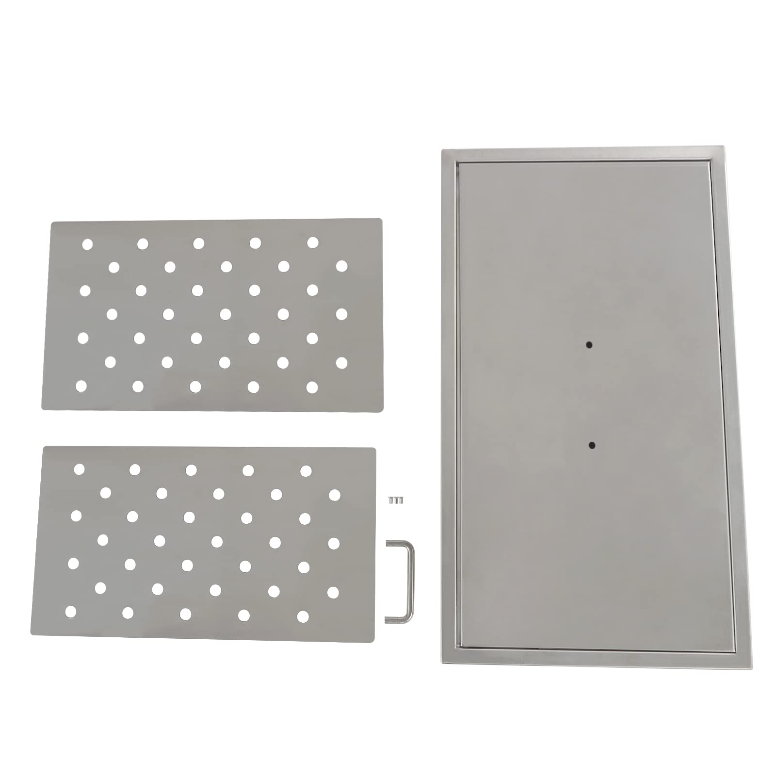 Einkochtopf, 52,1x 29,2x 33 cm Wasserbad Einkocher, Einkochtopf mit 2 Einkocheinsätzen, Kommerzieller Einkochtopf mit Deckel, Wasserbad Einkoc für Tomaten, Essiggurken, Beeren