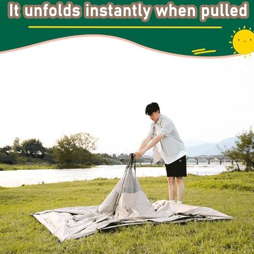 Carpa pop up para camping con doble puerta y ventana ventilada miniatura 4