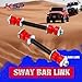 KSP Suspension Stabilizer Bar Link for Chevy GMC Silverado Sierra 1500, Front Sway Bar End Link for Escalade Avalanche Suburban Tahoe, Aftermarket Sway Stabilizer Link Replace OE K700538 K70043, 2PC