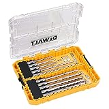 DEWALT  DT70753-QZ - Tough Case mediana en blíster con 10 brocas SDS Plus EXTREME2, 5, 6x2 (110mm), 6x2, 7, 8, 9, 10, 12, 160mm (Env. 10 Ud.)