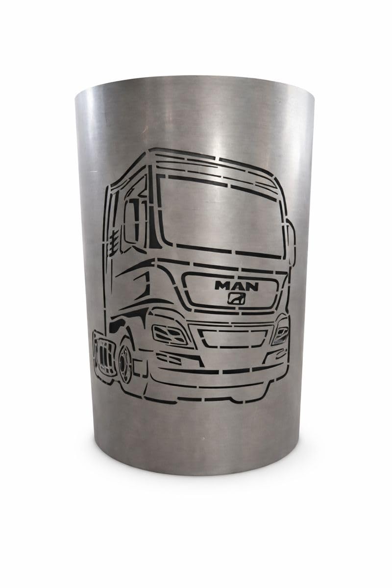 TiKo-Design® Feuertonne Feuerkorb mit MAN Truck Motiv