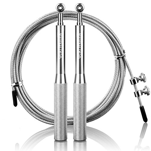 SPORT FERVOUR Jump Rope with Anti-Slip Handles-Adjustable Speed Ball Bearing-High Speed Rope