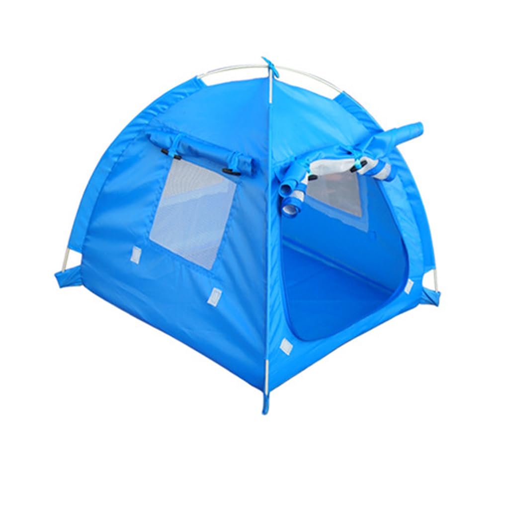 Tenda per animali domestici Casetta per animali da esterno portatile con finestra Letto in tessuto Oxford Traspirante Cerniera antivento Lavabile