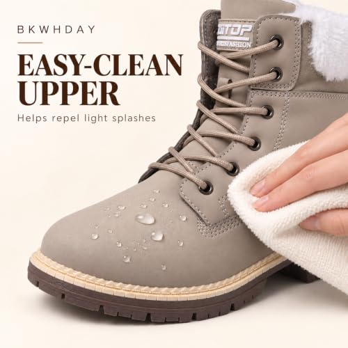 BKWHDAY Winter Boots for Women Snow Boot Waterproof Non Slip - image 4