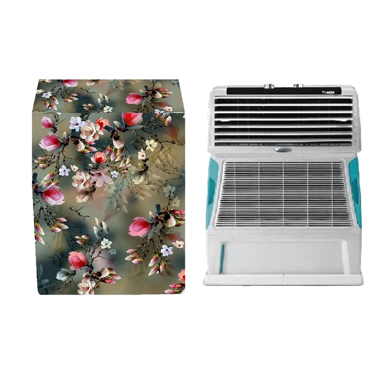 Image of Printed Cooler Cover Compatible for Symphony Touch 55-litres Desert Air Cooler, Waterproof Cover, Size (LXBXH) 81 X 46 X 96 Cm, Green.