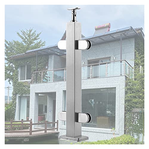 Poteau de balustrade terrasse balcon et support garde-corps verre inox 304