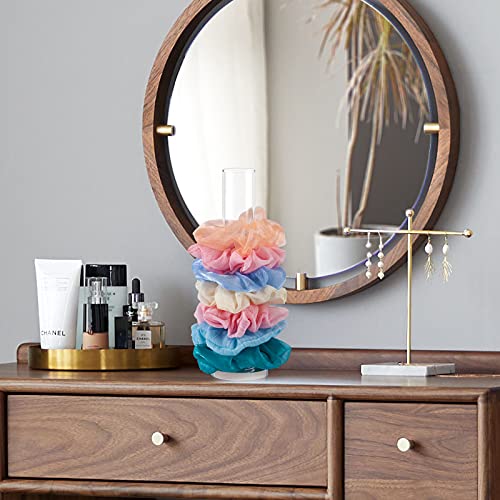 CECOLIC Acrylic Scrunchie Holder Clear Hair Tie Organiser Stand - Image 4