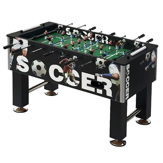 Image of BOOT BOY 'Dynamo' Foosball Table II Table Soccer Game for Adults II Strong Fooseball Table II Perfect to Handle Tough Games at Offices, Clubs, Resorts, Colleges, Men's Cave II 55 * 30^35 Inches /L*B*H