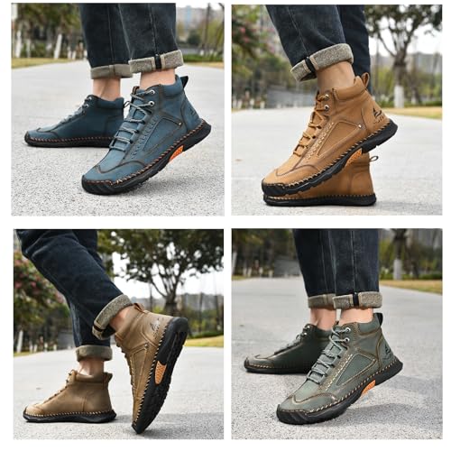 Sawbehind Mens Boots, Sawbehind Men's Comfortable Handmade Leather Boots, Arch Support Boots2