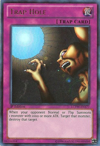 Yu-Gi-Oh! - Trap Hole (LCYW-EN177) - Legendary Collection 3: Yugi's World - 1st Edition