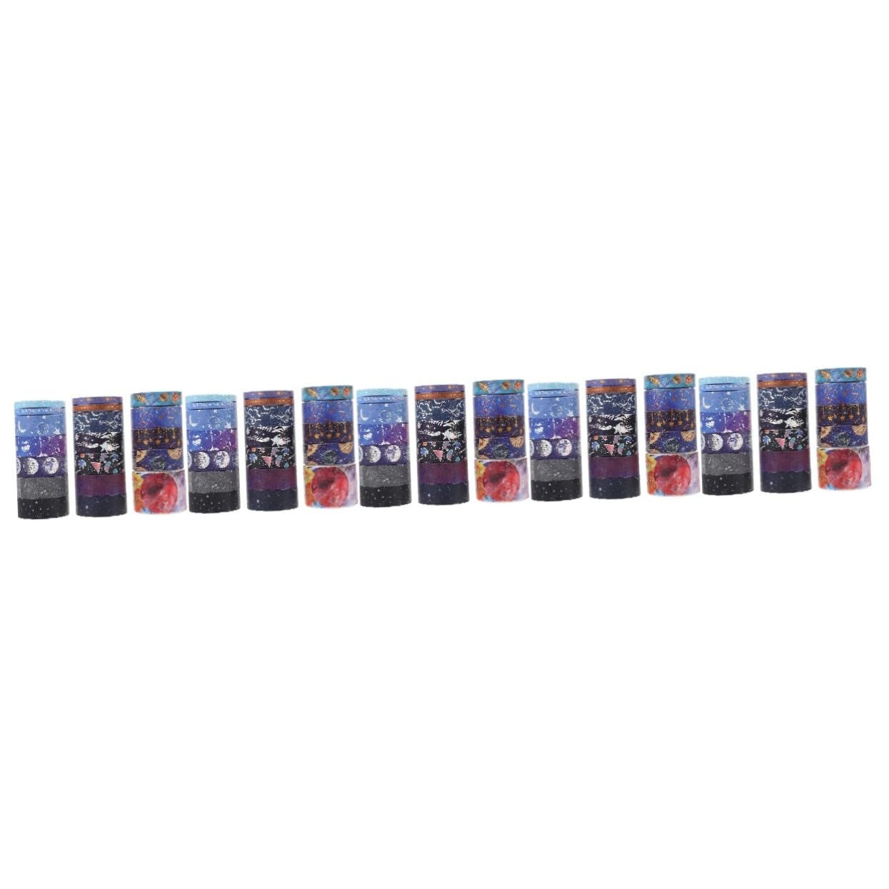 Artibetter 5 Sätze Tape Set Handwerk Verpackung Papier Klebeband Klebrig Washi-tape-aufkleber Washi-tape Dünn Hochwertiges Japanisches Papier 19 Rollen * 5