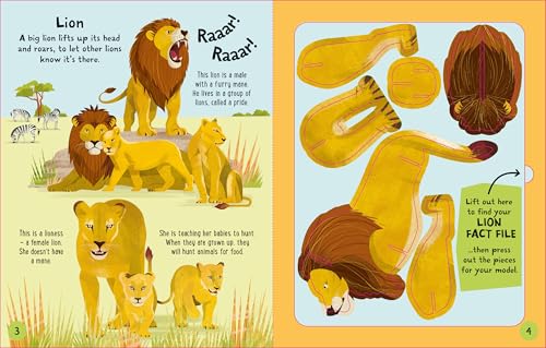 Slot-together Animals: An Interactive Book for Animal Lovers, Combining Fun Facts, Puzzle Solving, and Fine Motor Skills Development - Image 3