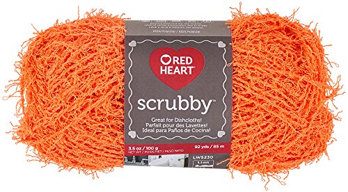 Image of RED Heart Scrubby Yarn, Orange