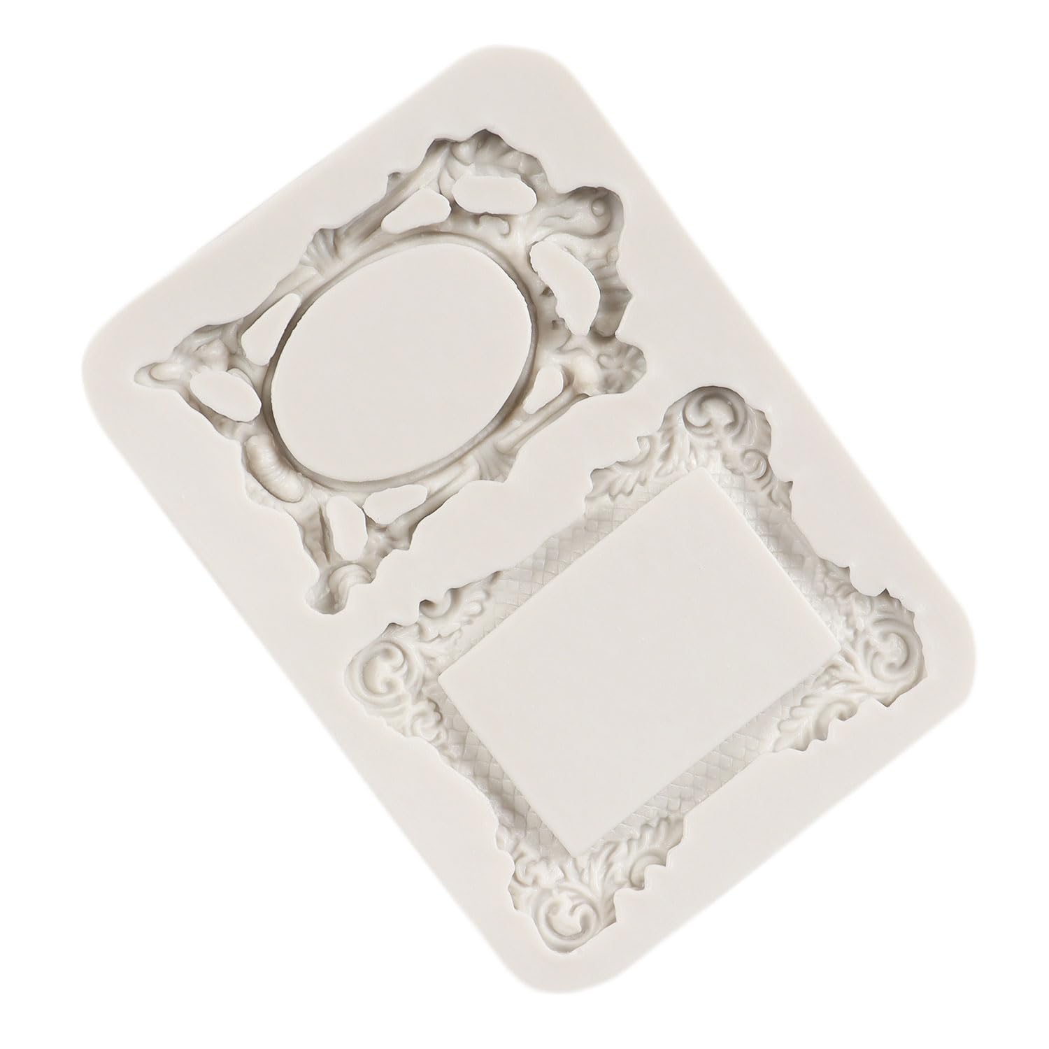 Stampi in silicone per cornici barocche per foto, fondente