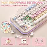 YUNZII C98 Cute Cake Wireless Mechanical Keyboard YUNZII C98 Cute Cake Wireless Mechanical Keyboard