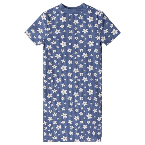 Image of Gap Kids Girl Cotton Classic Short Sleeves High Neck Mini Casual Dress
