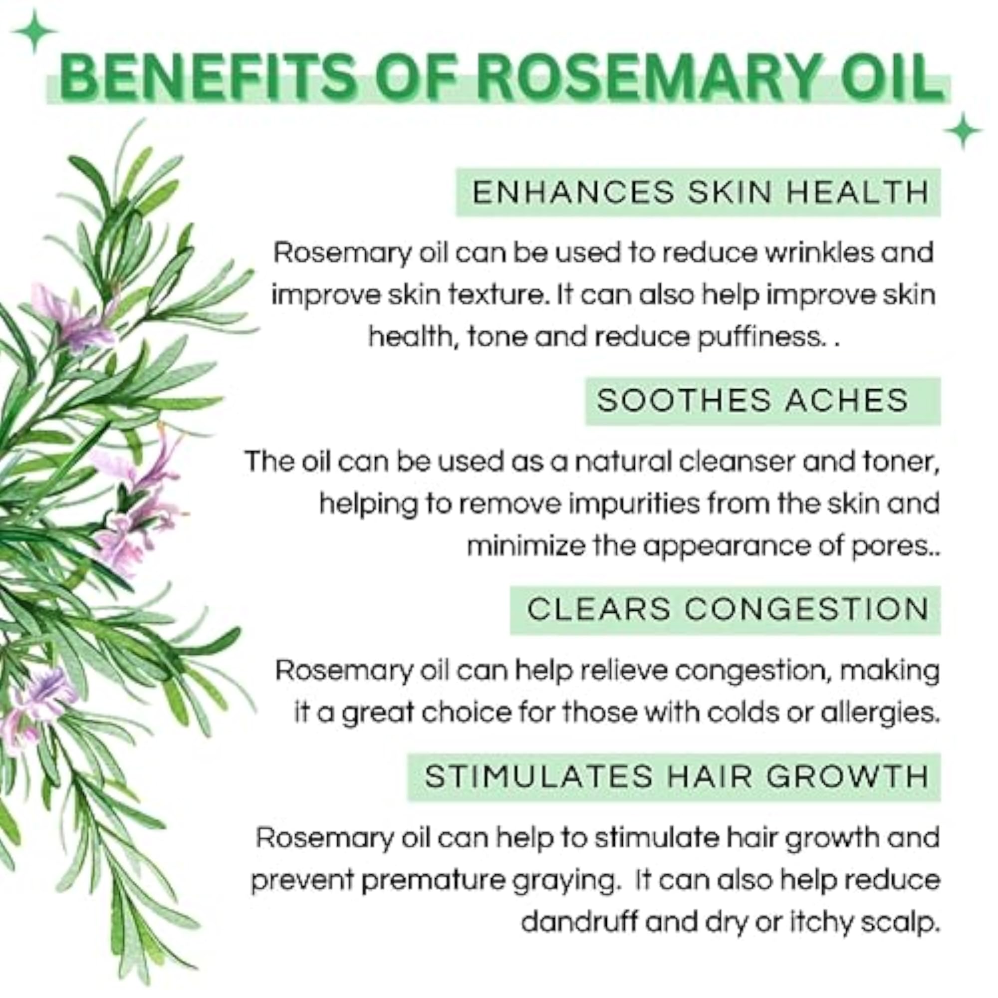 Rosemary & Lavender Essential Oils Combo Pack, Pure & Natural