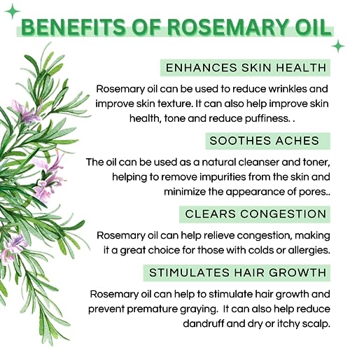 Image of Rosemary & Lavender Essential Oils Combo Pack Of 2 (15 ml each) | 100% Pure, Natural & Undiluted | Hair Fall, Acne, Fine lines & Aromatherapy