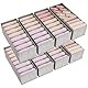 Lifewit 8er Set HEMNES Doppelorganizer für Kommode, Wickeltisch, Kleiderschrank Organizer, Schubladen, Ordnungssystem für Wickelutensilien, Kinderkleidung, Socken, BH, Unterwäsche