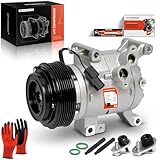 A-Premium A/C Compressor with Clutch Compatible with Mazda 3 2014-2018, 3 Sport 2014-2018, CX-5 2014-2022, 2.0L 2.5L, HCC-RS13 Style (Not HCC-RS15)