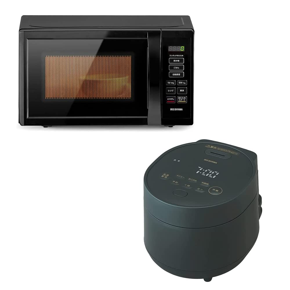 Amazon | 【新生活家電2点セット】 アイリスオーヤマ 電子レンジ 17L + 