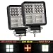 Par LED Faro Trabajo Con Barra LED 4" 204W 22000LM 6000K+3000K Colore Doble Combinados 30° Punto 120° Haz de Inundación DOT DRL Durable Alta brillante 4x4 Off Road Faro Antiniebla Led Proyector Camión