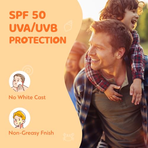 Image of Beef Tallow Sunscreen for Kids with Zinc Oxide: Natural Non-Toxic SPF 50 Tallow Sunblock Cream - with Food-Grade Botanical Extracts - Kids & Sensitive Skin Safe, Water-Resistant - 3.4 FL OZ
