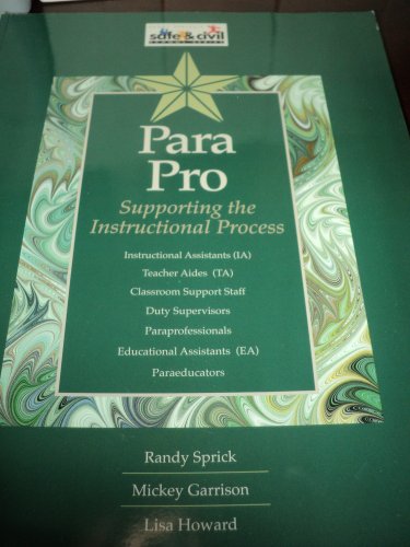 Para Pro: Supporting the Instructional Process 1599090007 Book Cover