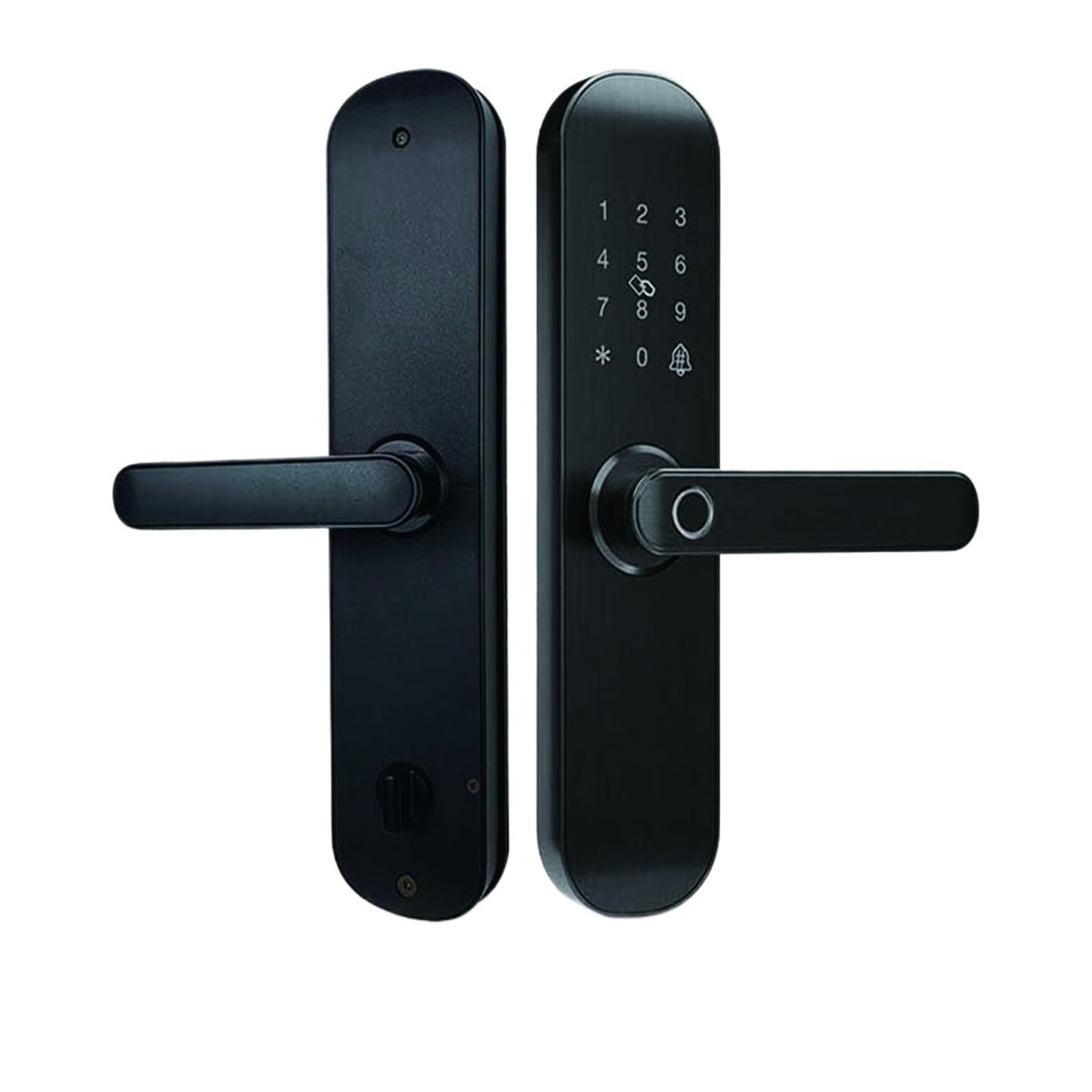 Smart Lock, Biometric Fingerprint Lock, Security Entrance Smart Door Password RFID TTLOCK App(Black24X240 6068)