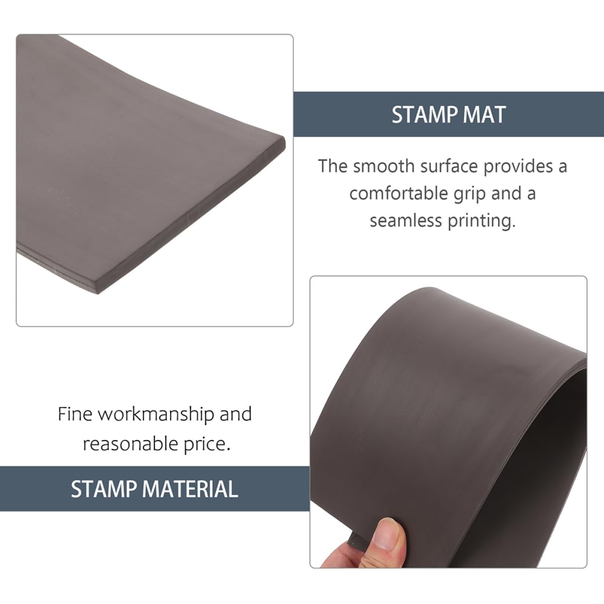 Gadpiparty 2 Stück Photosensitive Stempelmatte für Vielseitige Anwendungen Langlebige und Elastische Stempelunterlage für Präzises Drucken von und Stempeln Lösung für und Profiprojekte
