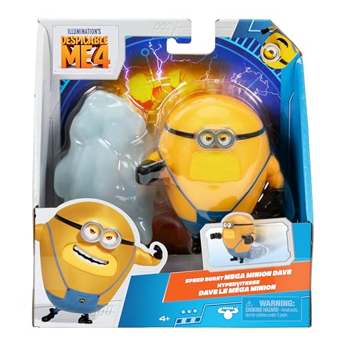 MINIONS Despicable Me 4 Speed Burst Mega Dave Action Figure, Mehrfarbig, 4.5 tum - Image 2