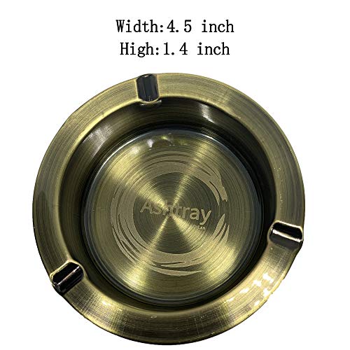 image for DiLan Ashtray Stainless Steel Ashtrays Windproof Durable Easy to Clean