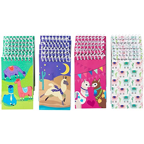 Mini Spiral Notepad with Llama Design (3 x 5 Inches, 24-Pack)