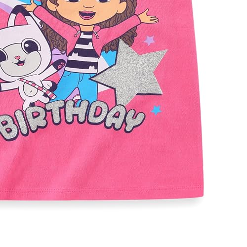 DREAMWORKS GABBY'S DOLLHOUSE Birthday Girls Short Sleeve T-Shirt for Toddlers and Big Kids4
