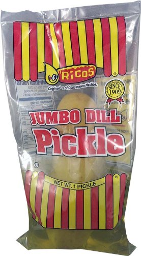 Rico's Jumbo Dill Pickle in Pouch (Pack of 12) (1 Pickle Per Pouch)