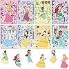 24 Sheets Cute Princess Stickers for Teens Kids, Make Your Own Disney Cartoon Princess Character Stickers, Make a Face Rewards Stickers for Girls, Art Craft Party Supplies, DIY Decals #1