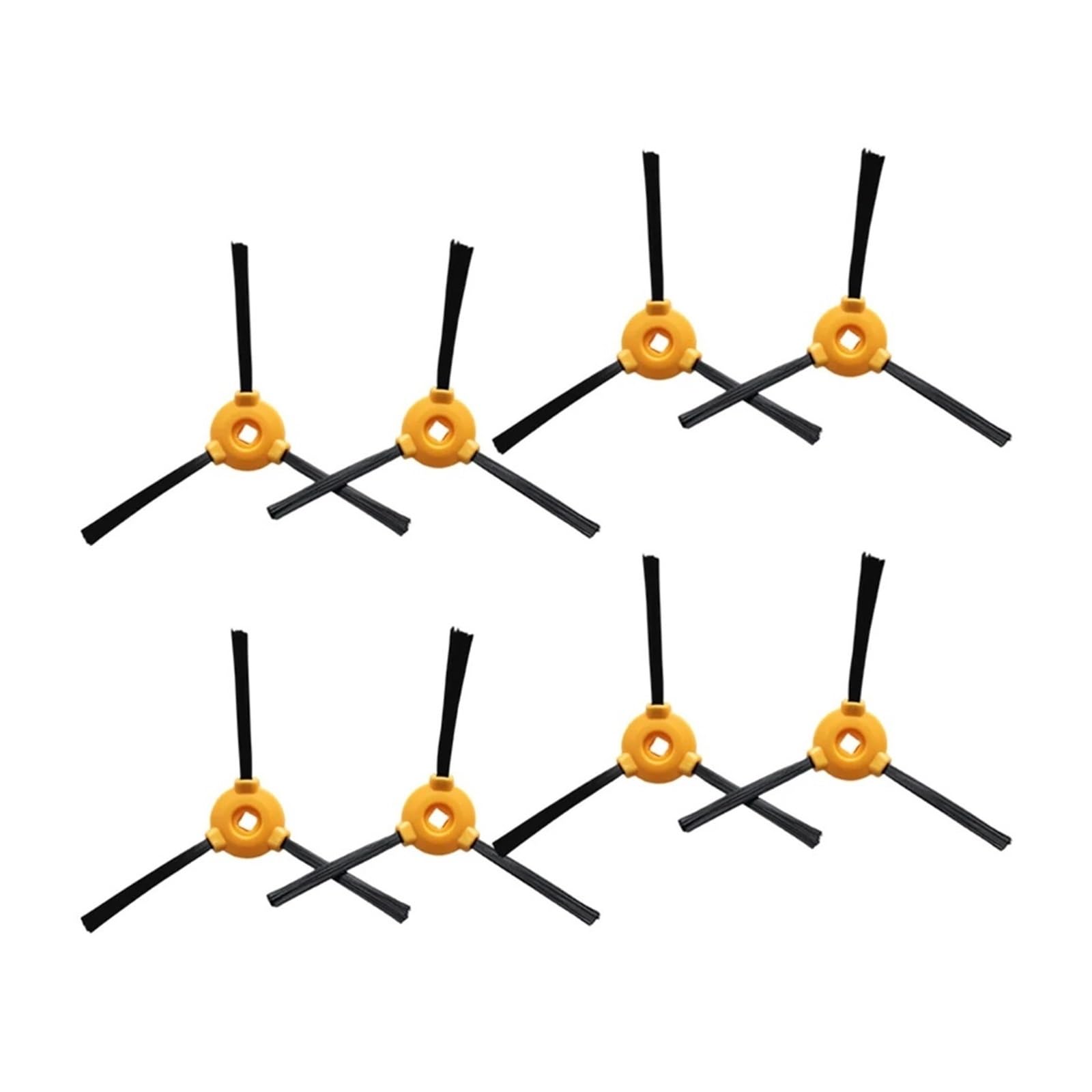 Cepillos laterales para Conga Cecotec M50 y X-Robot aspiradora pack de 8 recambios de nailon