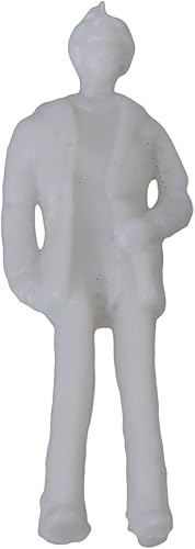 Miniatura 5 de BQLZR Figuras arquitectónicas blancas sin pintar a escala 175 para colocar en pasteles, modelos de ferrocarril, modelos de construcción, dioramas, 6