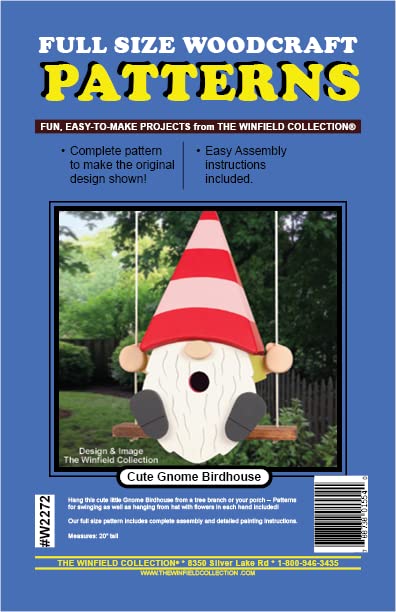 The Winfield Collection Cute Gnome Birdhouse Woodworking Project Plan