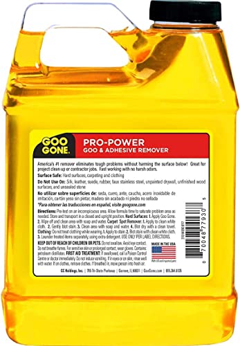 Goo Gone Pro-Power - 32 Ounce & Sticker Lifter - Professional Strength Adhesive Remover, Removes Stickers, Tape, Grease And More #TOP1