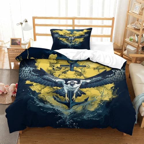 Housse de couette hypoallergénique et douce motif rapace - 4