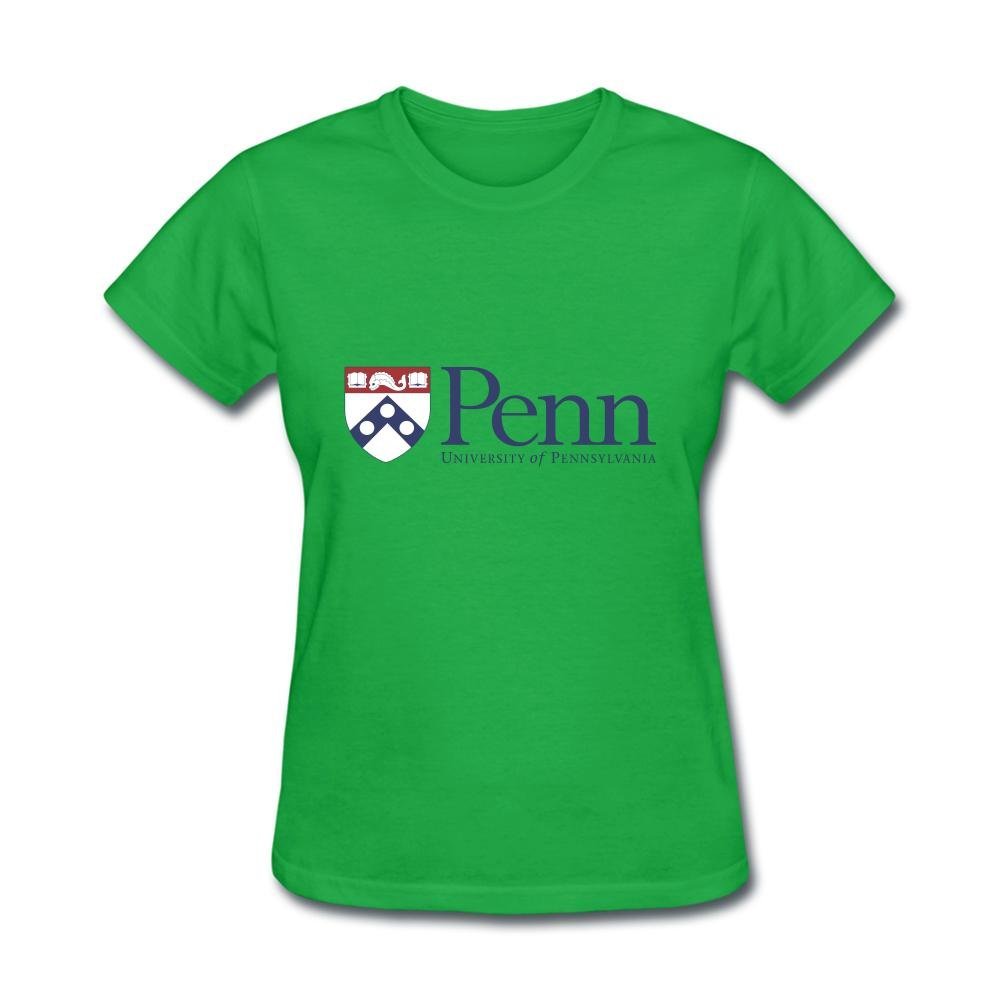 Women's NCAA University Of Pennsylvania Penn UPenn Quakers Logo Short Sleeve T-Shirt