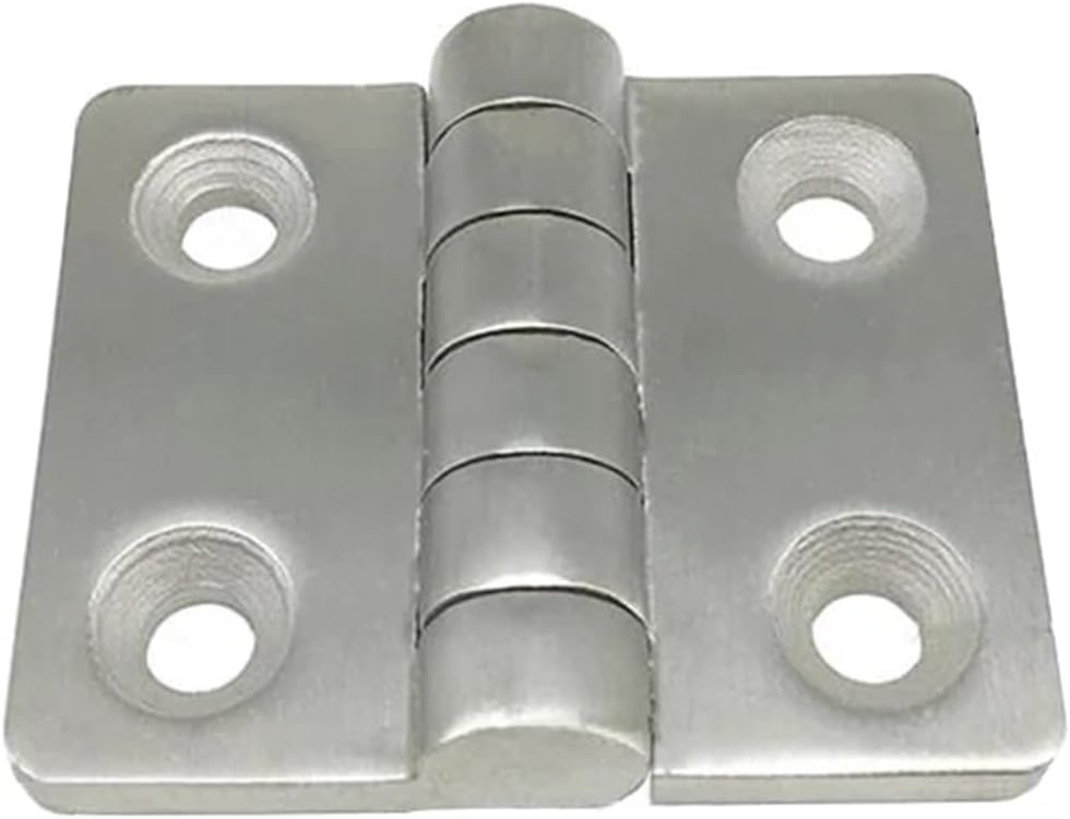 Stainless Steel 304 Cabinet Hinge Industrial Equipment Chassis Heavy Flat Open Door Hinges Electric Box Hinge(51X40mm)