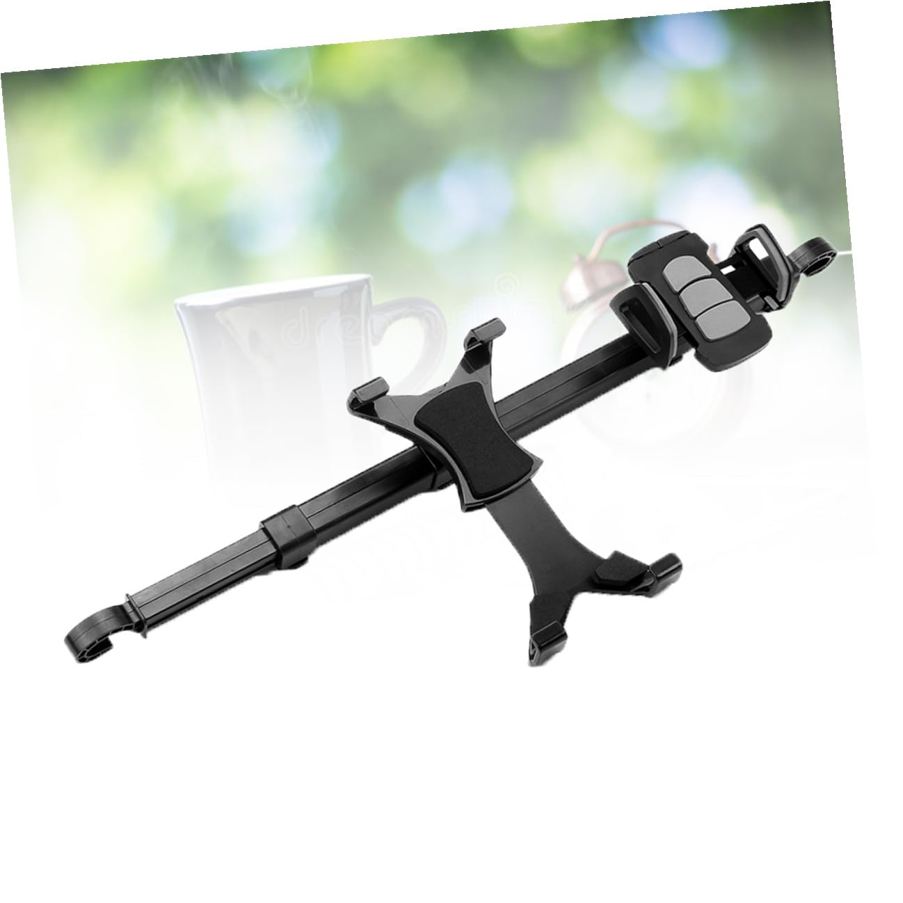 UPKOCH Supporto Tablet Auto Girevole 360° per Poggiatesta Nero