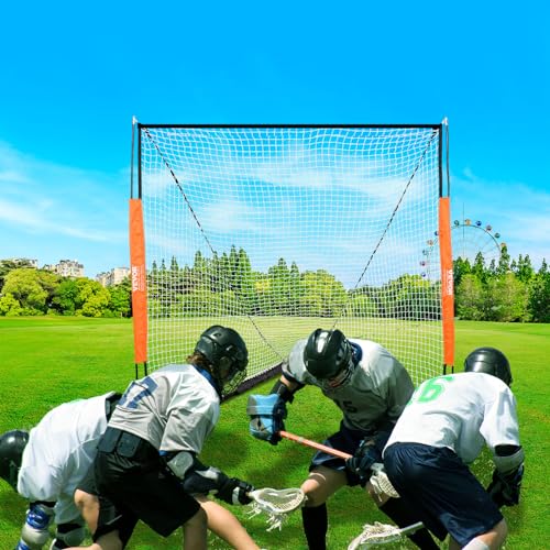 Vevor LACROSSE GOAL 6 X 6IN BXK Lacrosse Goal, 6' X 6' Lacrosse Net, Portable Lacrosse Goal With Carry Bag, Fiberglass Rod Backyard Lacrosse Training Equipment, Easy Setup Collegiate Goal, Perfect For Youth Adult Training thumb #7
