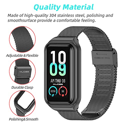 Image of Strap for Amazfit Band 7 Metal Replacement Strap Wristband Watch Strap Compatible with Amazfit 7 Fitness Tracker smartwatch