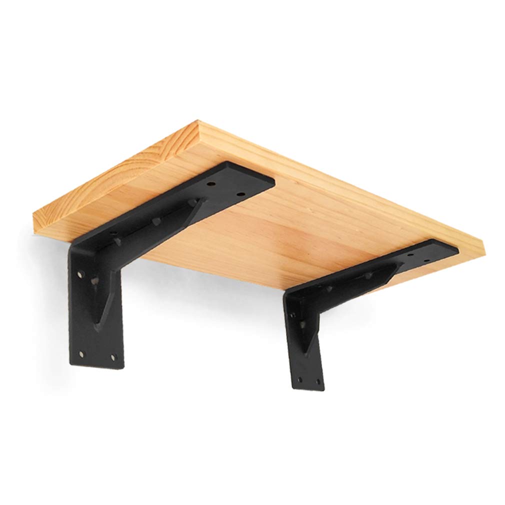 Soportes para estantes Triangulares de ángulo Recto de Hierro Resistente para Pared, Lavabo de Cocina, baño, Banco de Trabajo Industrial, Soportes para estantes de encimera de mármol, Carga máxima: