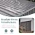Vigo huseeo 4 * 9.2 FT Outdoor Storage Shed, Galvanized Steel Garden Shed with Lockable Door & Window, Waterproof Metal Tool Storage for Garden, Backyard, Patio, Lawn(Gray)