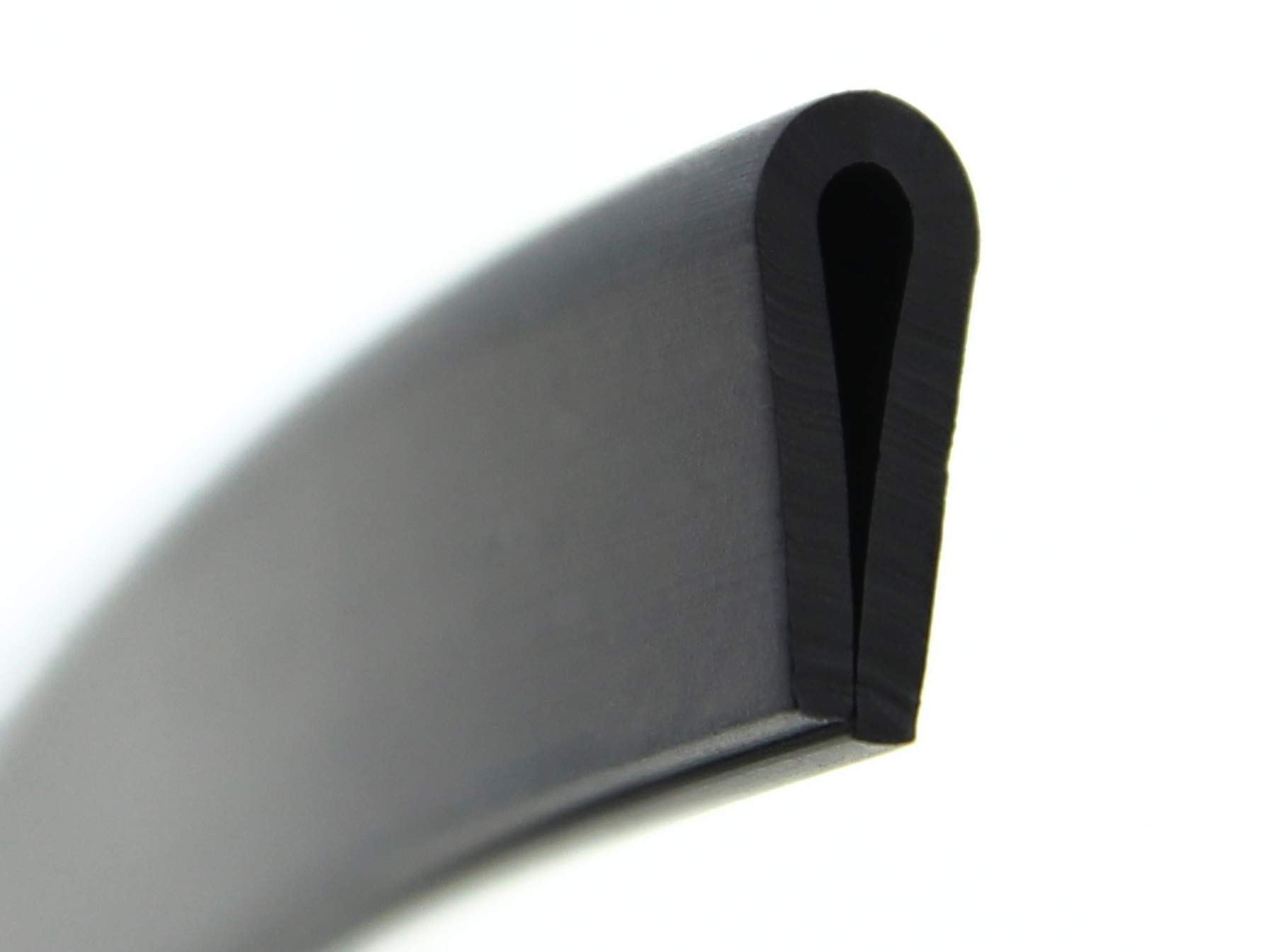 SMI-Fassungsprofil V7 für 3mm aus EPDM Vollgummi Schwarz widerstandsfähiger Kantenschutz für Scheiben, Fenster, Blech U-Profil, U-Gummiprofil, U-Form (100 m)