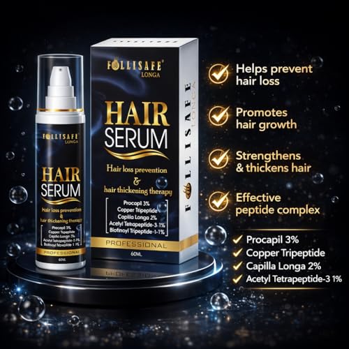 Image of Longa Hair Serum with Procapil 3% & Capilia Longa 2%, Professional Scalp Care for Hair Fall Control & Thicker Look, 60ml